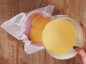 The practice measure of cake of yoghurt of blue berry of the edition that do not have oil 8