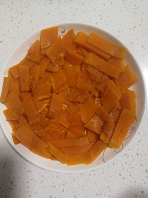 Cake of pumpkin of sweetened bean taste (oven edition) practice measure 1