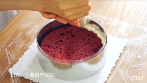 The cake of light Kagong velvet that need not wipe a face / low card recipe + decorate doohickey + the method that squeeze a flower / bake video cake piece 11 " beautiful type cake " practice measure 31