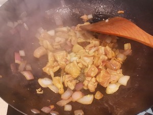 The practice measure of meal of stew of chicken of Xianggu mushroom potato 2
