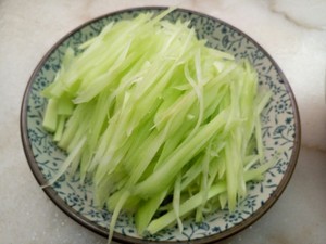 The practice measure of muscle of chow mien of asparagus lettuce silk 1