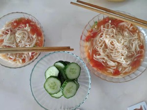 The practice measure of the tomato noodles in soup that treasure pa learns pregnant eat surely 15