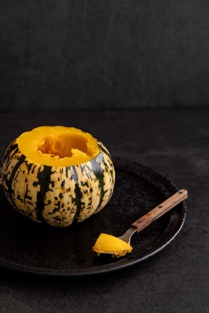 Former the practice measure of a pumpkin    meal 2