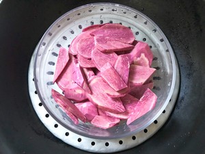 The practice measure of cake of violet potato Hua Fu 6