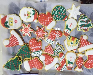 The practice measure of biscuit of frost of christmas theme candy 12