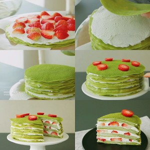 Wipe tea to accuse? ? The strawberry that wipe tea the practice measure of 1000 cake 3