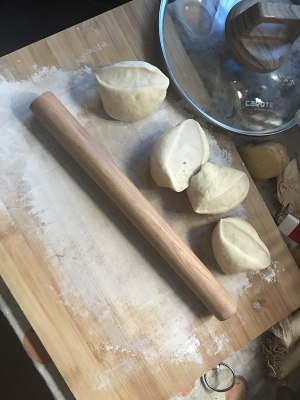 The practice measure of steamed stuffed bun of element of carrot dried small shrimps 3