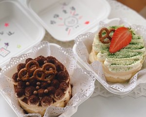 ハンドドローのハンディネットの赤い箱のケーキ（卵の法則はソフトケーキのベースを超えています） 練習法10 