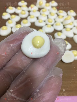 Entire egg poached eggs dissolve beans (yoghurt dissolve beans) practice measure 20