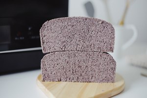 The practice measure of cake of evaporate of appetizing black rice 17
