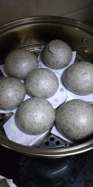 Spring filling calcium? Darling complementary the practice measure of the steamed bread of black sesame seed that eat 6