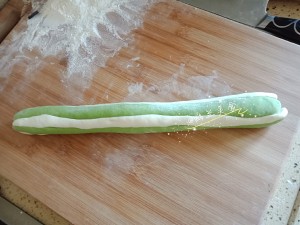 Spinach vermicelli made from bean starch is wrapped (ferment fast edition) practice measure 3