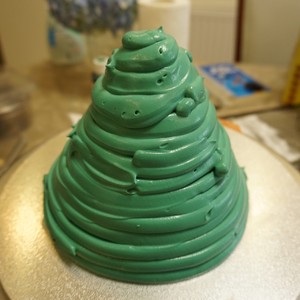 The practice measure of cake of christmas tree modelling 23