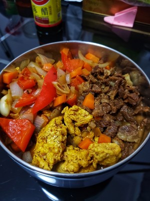 The practice measure of face of beef of the five spices 7