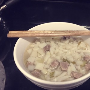 Dinner of warm heart of preserve one's health of health of simple quick worker: The practice measure of beef potato noodles in soup 15