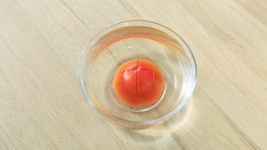 The practice measure of tomato egg face 1