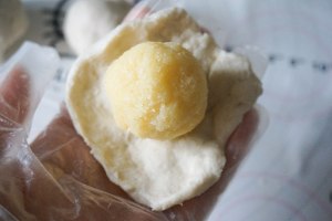 Need not the practice measure with the crisp shredded coconut stuffing of knead dough 6