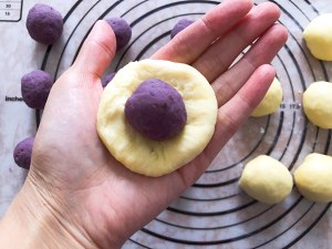 The practice measure of cake of violet potato Hua Fu 9