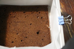 The practice measure of cake of loose dew chocolate 8