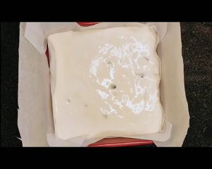 The practice measure of cake of polished glutinous rice of blue berry Hei Bulin 5