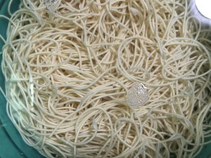 The practice measure of simple and delicious cool noodles served with soy sauce 3