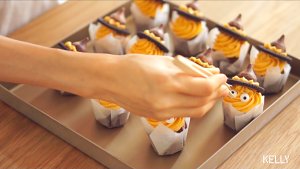 Bud the Allhallows phantom cake of one face / video of A pig bake: Special piece practice measure 44