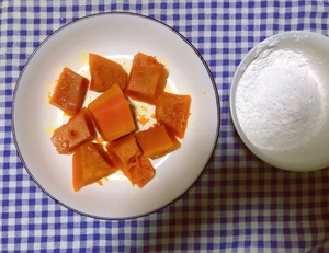 The practice measure of cake of the pumpkin that do not have candy 3