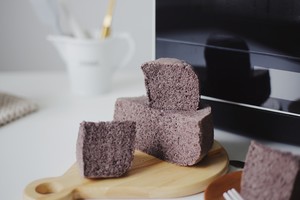 The practice measure of cake of evaporate of appetizing black rice 18