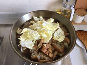 Chinese cabbage beans works the side that make stew in soy sauce (add detailed measure to pursue) practice measure 7