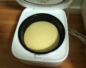 Electric rice cooker makes cake (super and loose cotton cake) practice measure 10