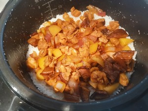 The practice measure of meal of stew of chicken of Xianggu mushroom potato 6