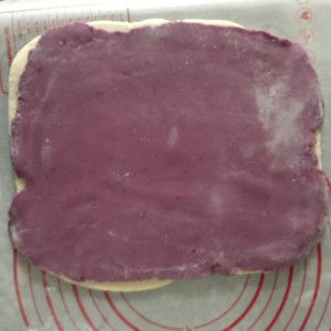 The practice measure of violet potato steamed bread 6