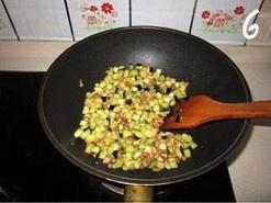 The practice move that aubergine diced meat makes bittern range 6