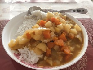 The practice measure of element curry meal 4