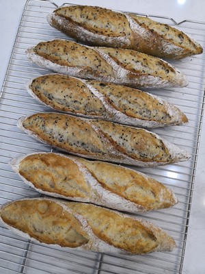 Measure of practice of French dough folding 2