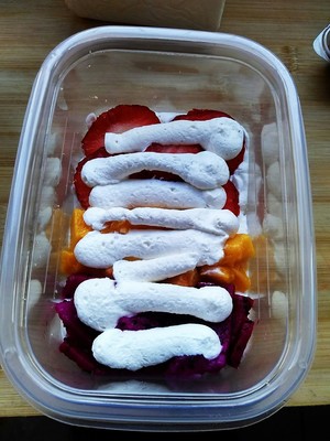 The practice measure of the cake of box of handy messtin fruit of simple quick worker 15