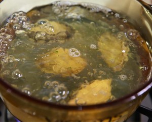 The practice measure of abalone rice boiled 6
