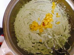 LADY M wipes tea 1000 but beautiful cake / the practice measure of 1000 cake Green Tea Mille Crepes 10