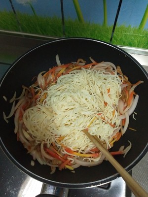 The practice measure that fries noodle 8