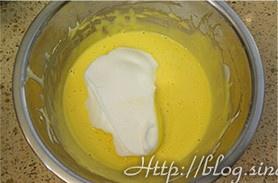 The practice measure of cake of light cheese of dough made with boiling water 11