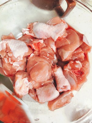 Chicken of quick worker curry (day type curry) practice measure 2