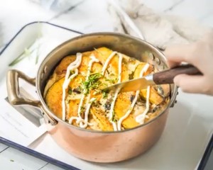 Dawdle pumpkin salty mouth bakes muffin (Dutch Baby) [cookbook of boreal vessel oven] practice measure 17
