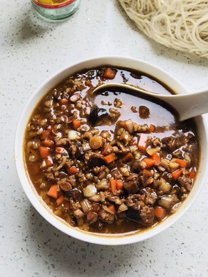 The practice measure of face of fried bean sauce 12