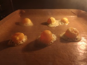 The practice measure of cake of dried meat floss of salty yoke of ancient early taste 5