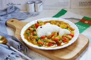 The practice measure of fourth meal of curry potato chicken 20