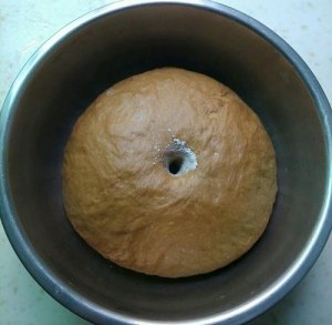 The practice measure of steamed bread of brown sugar drifting a heart 2