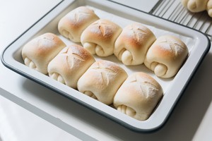 Milk biscuit coils the practice measure of cookbook of boreal vessel oven 21