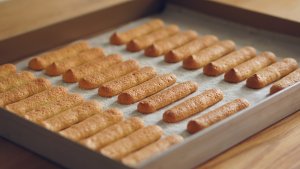 Finger biscuit / detailed of gimmick of the sponge that divide an egg is solved / " sponge reachs his to derive " bake video cake piece the practice measure of 4 19