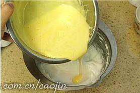 The practice measure of cake of light cheese of dough made with boiling water 12