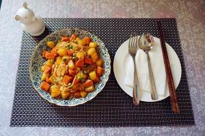 The practice measure of potato stew face 7